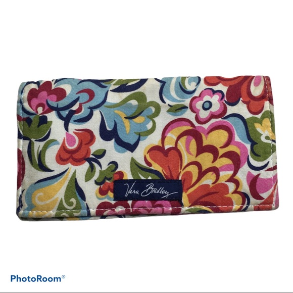 Vera Bradley Handbags - Vera Bradley Trifold Floral Print Clutch